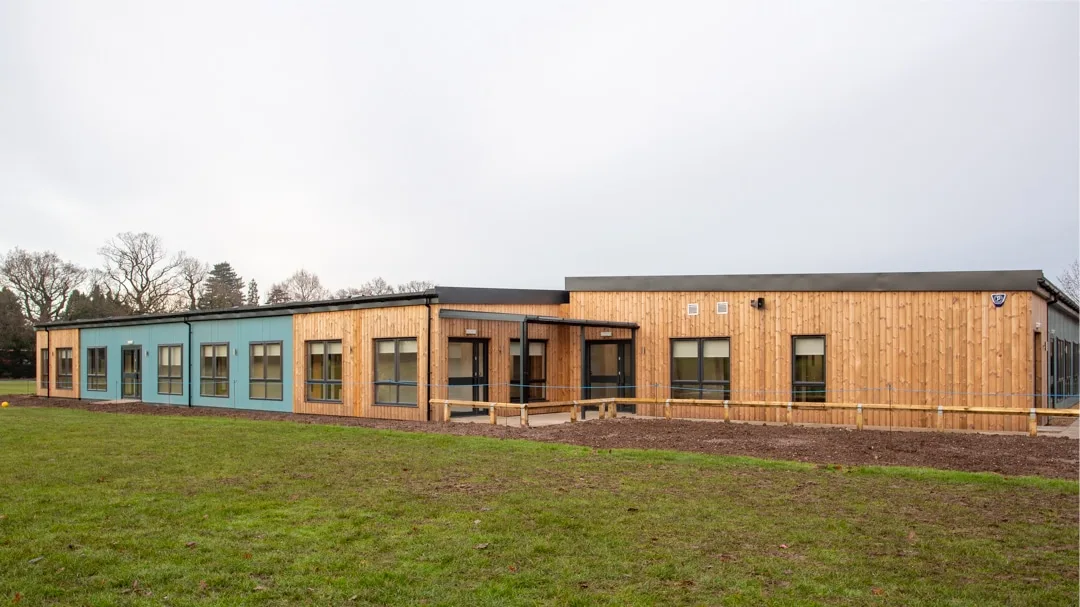 Alderbrook Schools Modular building side view