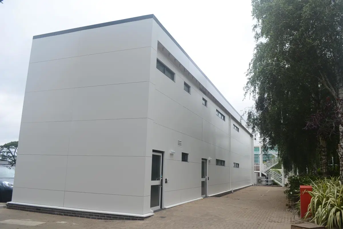 modular clinical building with healthcare facility construction standards