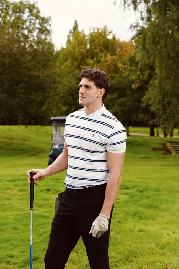Jamie at the pre forum golf event